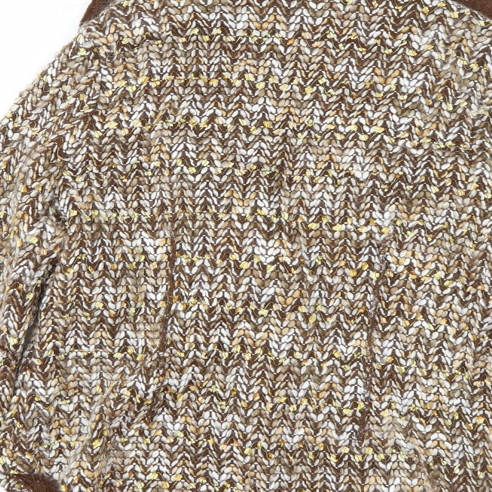Preworn Womens Brown Cardigan Jumper Size XL