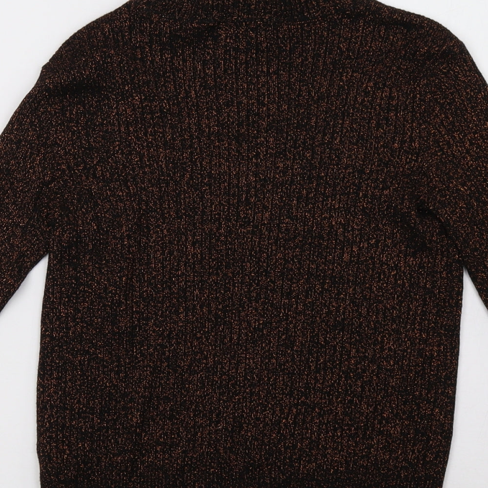 F&F Womens Gold Pullover Sweatshirt Size 12