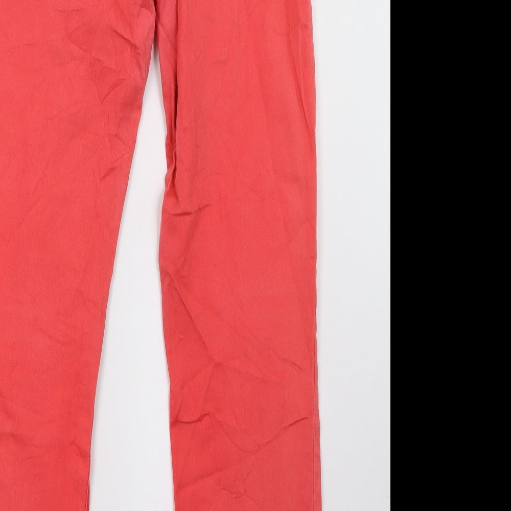 sunbird Womens Pink Denim Straight Jeans Size 33 L32 in