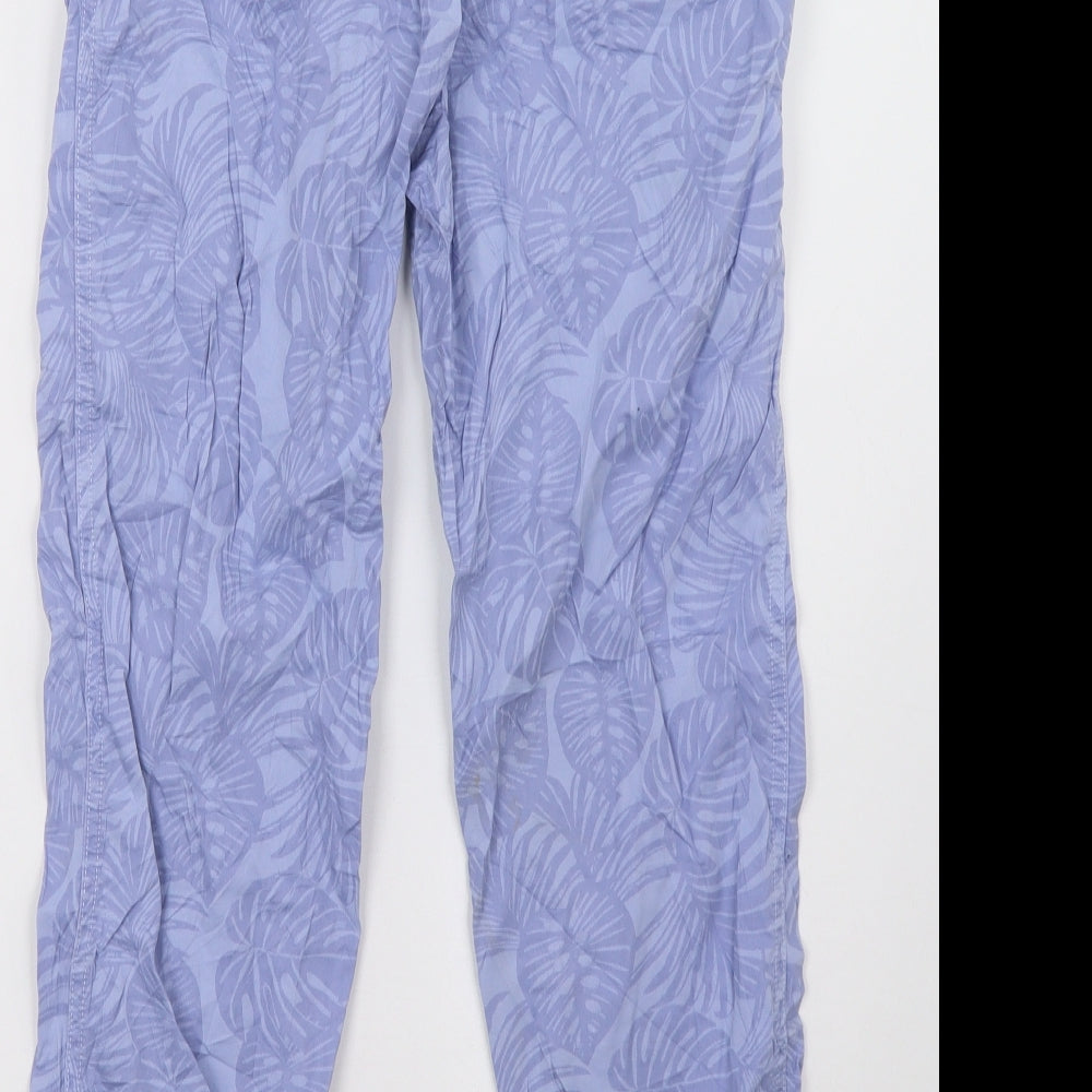 Marks and Spencer Womens Purple Trousers Size 8 L27 in