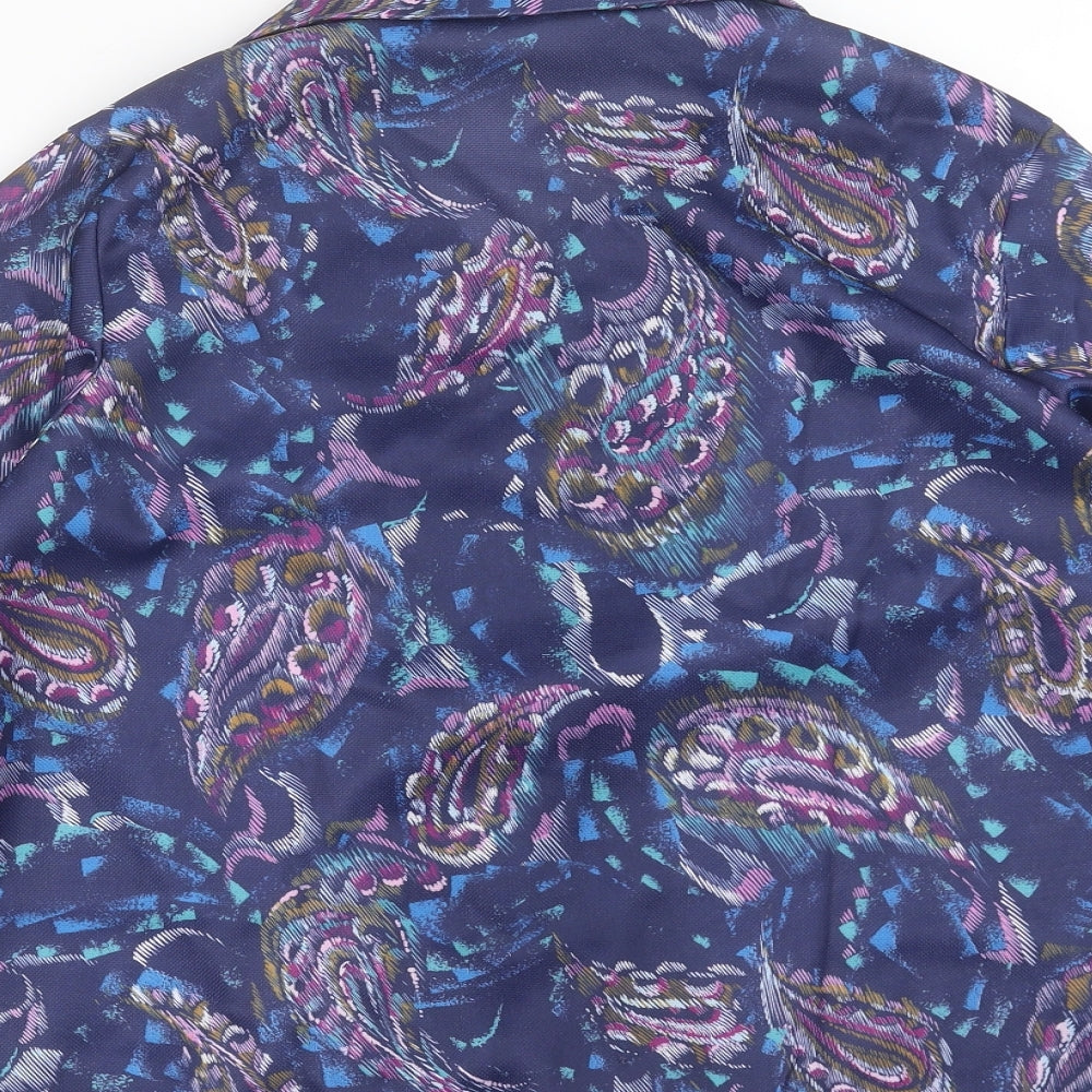 sartor Womens Blue Paisley Basic Blouse Size 20