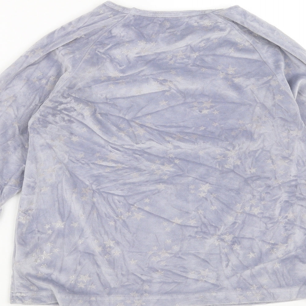 George Girls Purple Top Pyjama Top Size 10-11 Years - star pattern