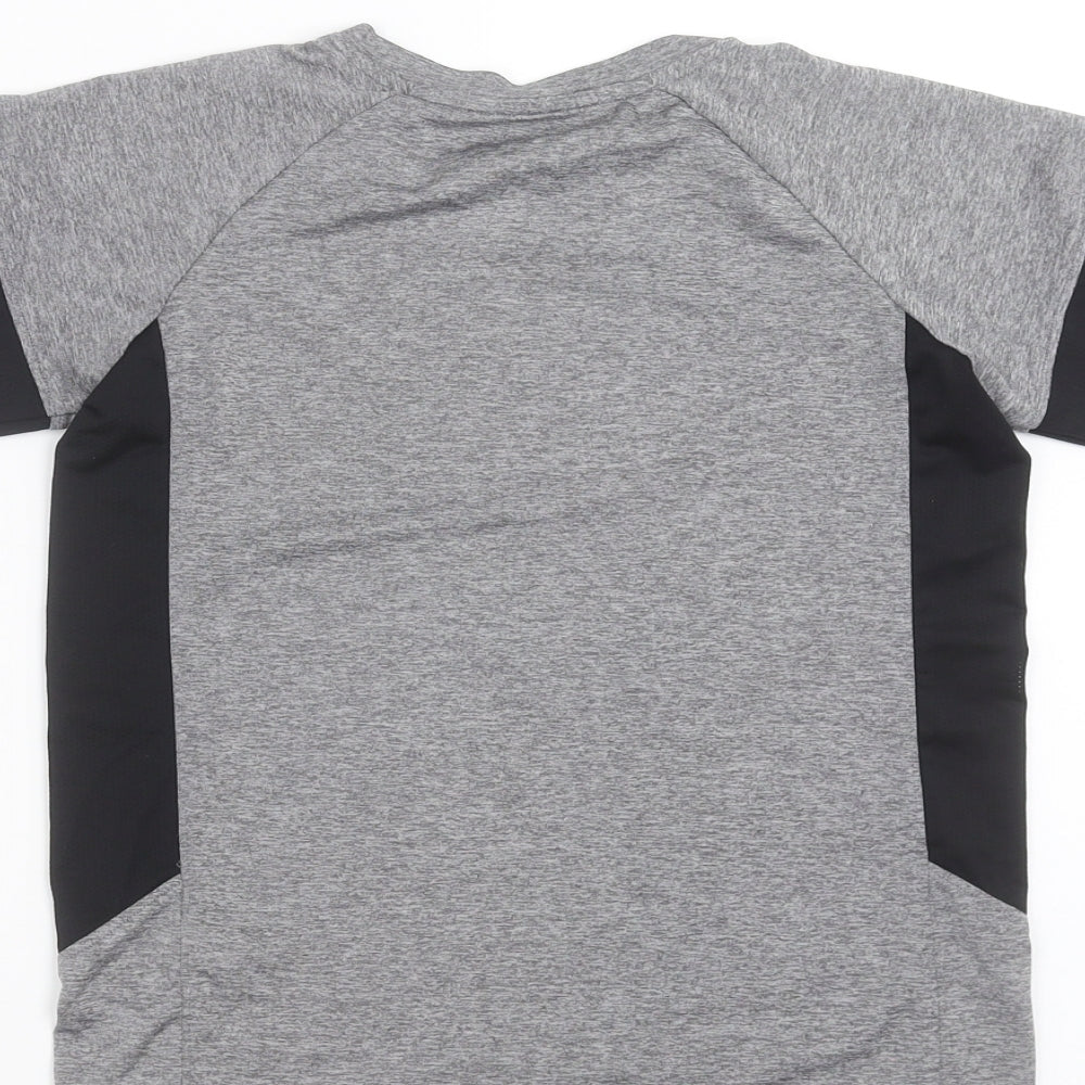 Souluxe Girls Grey Basic T-Shirt Size 8-9 Years - sports top