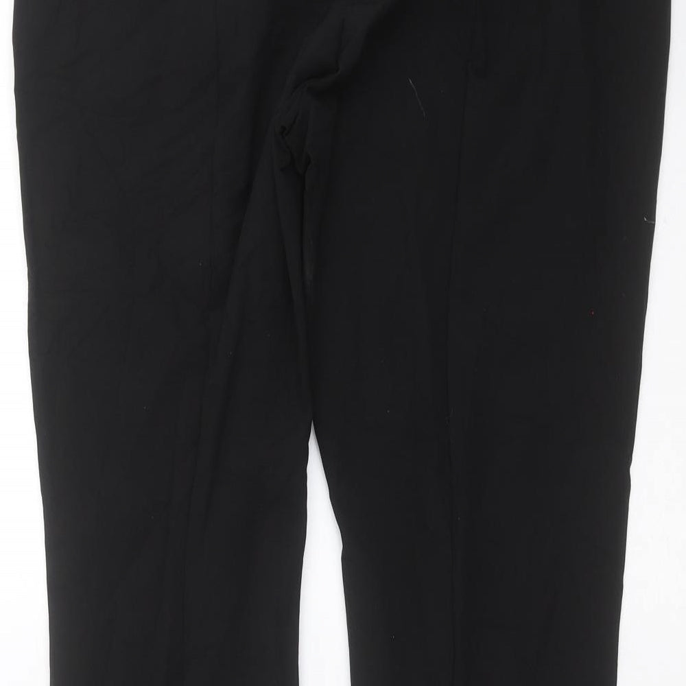Marks and Spencer Womens Black Trousers Size 14 L28 in