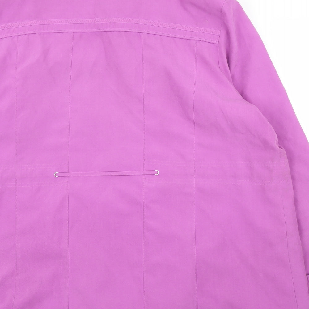 Bonmarché Womens Purple Parka Coat Size L