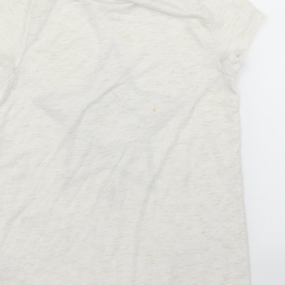 George Girls White Basic T-Shirt Size 9 Years