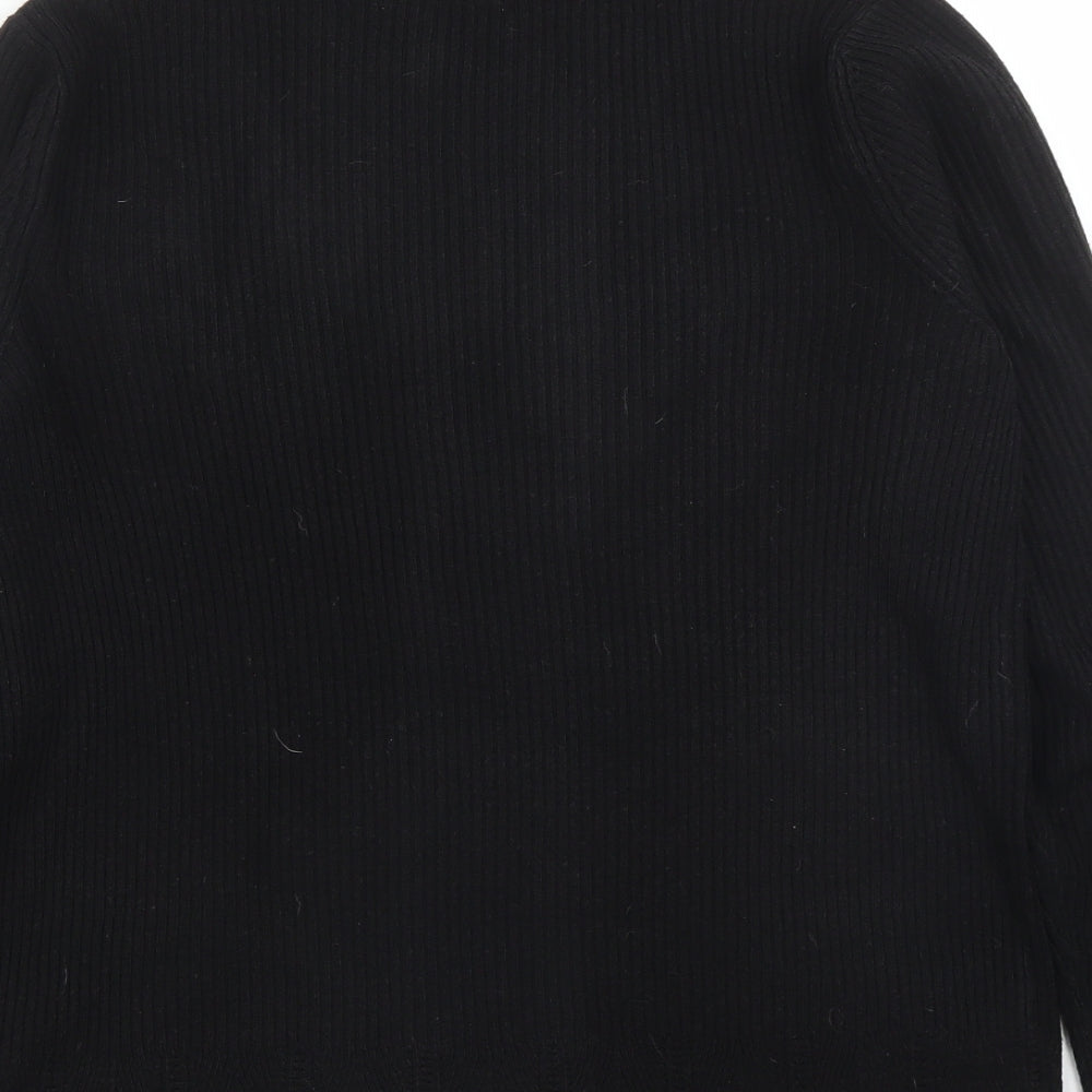 TU Womens Black Basic Blouse Size 10