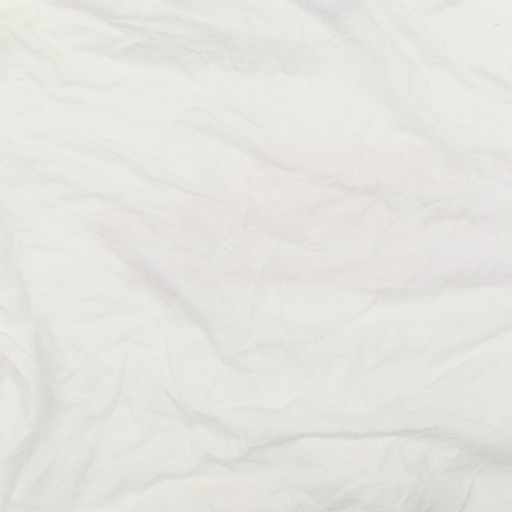 H&M Womens White Basic T-Shirt Size XS
