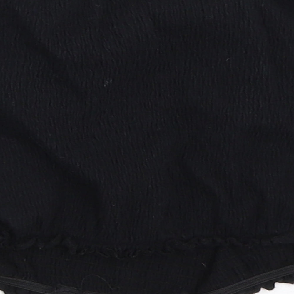 New Look Girls Black Cropped T-Shirt Size 14-15 Years