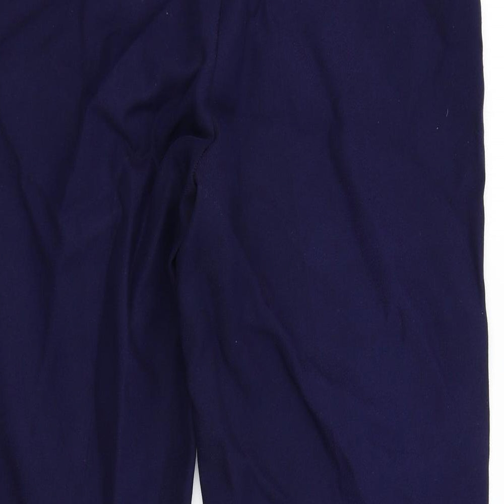BHS Womens Blue Trousers Size 18 L27 in