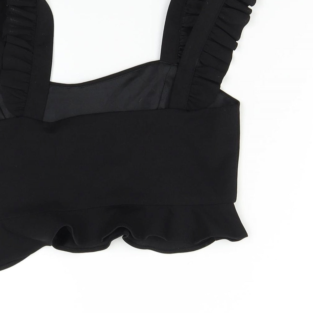 Vera & Lucy Womens Black Cropped Tank Size M