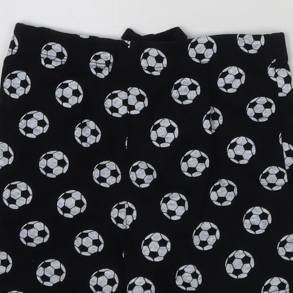 Primark Boys Black Geometric Cropped Trousers Size 12-18 Months