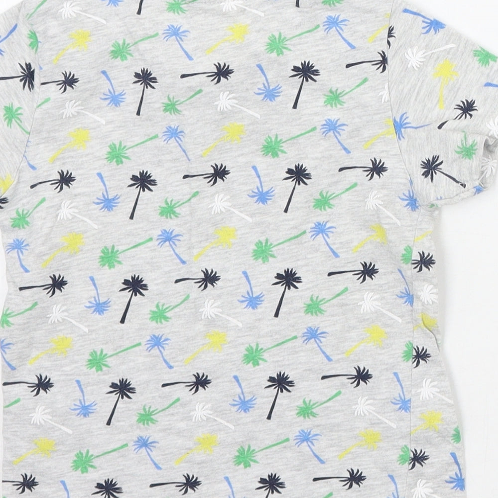 Pep & co Baby Grey Floral Basic T-Shirt Size 18-24 Months
