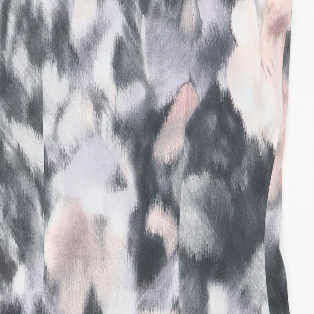 H&M Womens Grey Basic Blouse Size 8