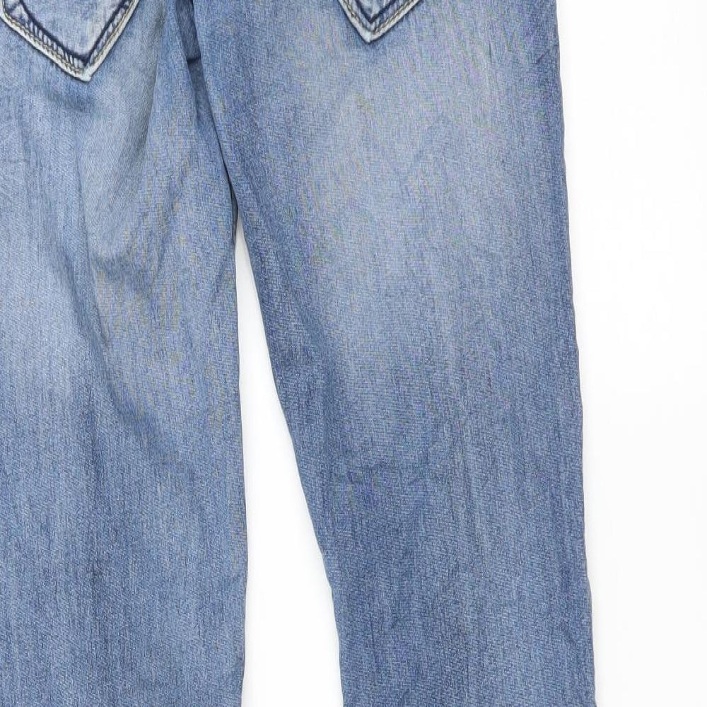BLUE REBEL Womens Blue Skinny Jeans Size 24 in L29 in