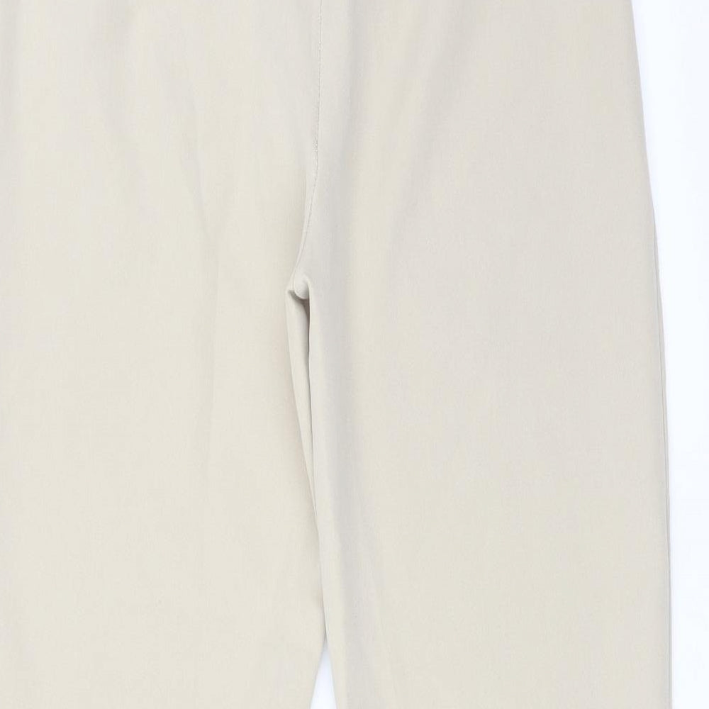 Boohoo Womens Beige Trousers Size 10 L26 in