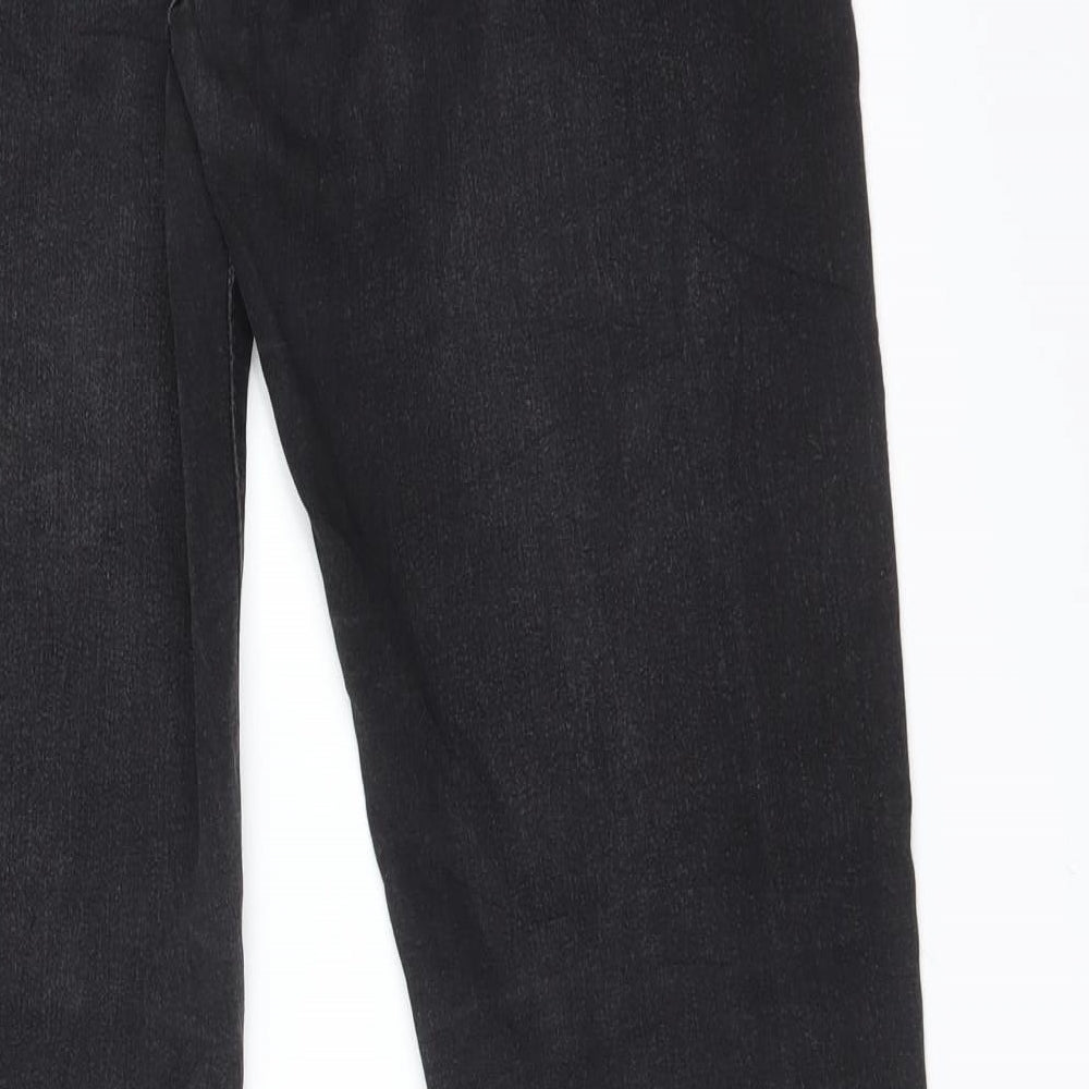 Preworn Womens Black Straight Jeans Size 28 L31 in