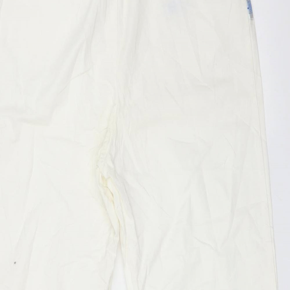 LEIBER Womens White Trousers Size 16 L23 in