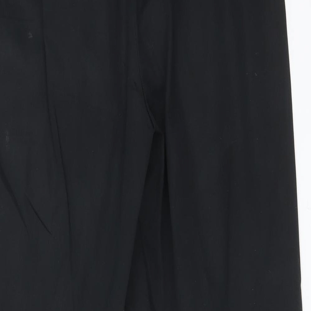 M&S Womens Black Trousers Size 16 L24 in