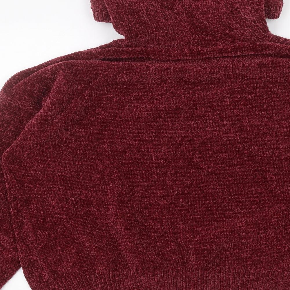 Primark Womens Red Pullover Hoodie Size L