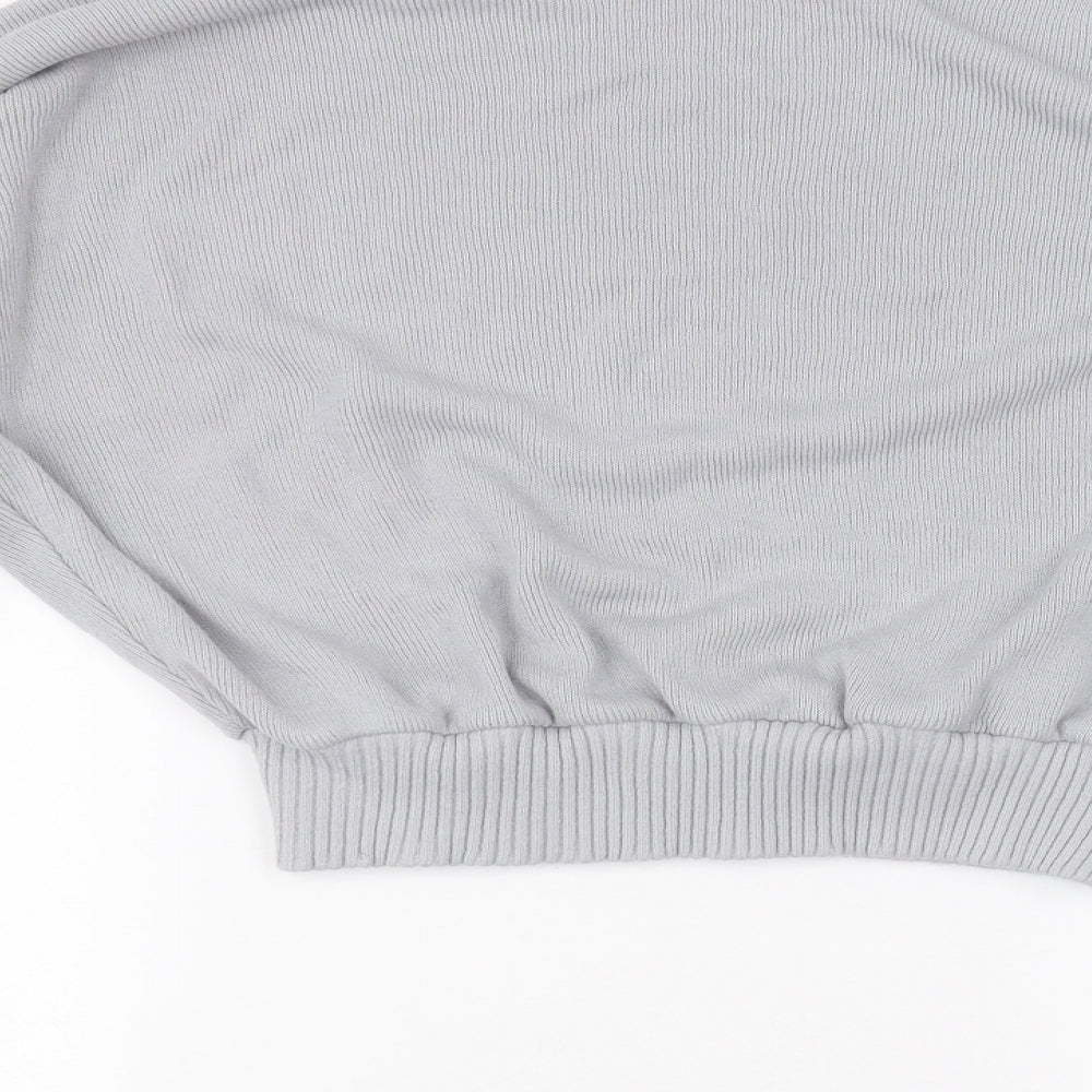 Boohoo Womens Blue Pullover Jumper Size L