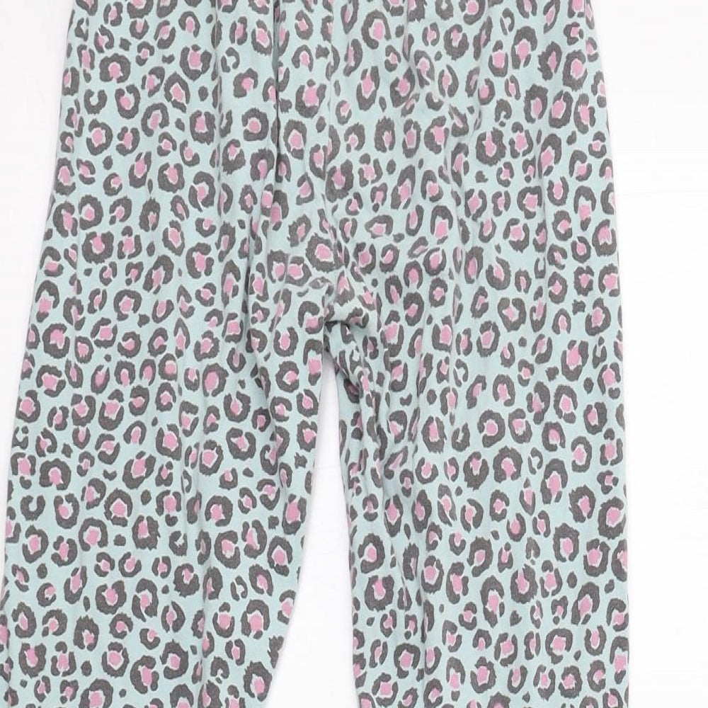 Nutmeg Girls Green Animal Print Pyjama Pants Size 10-11 Years