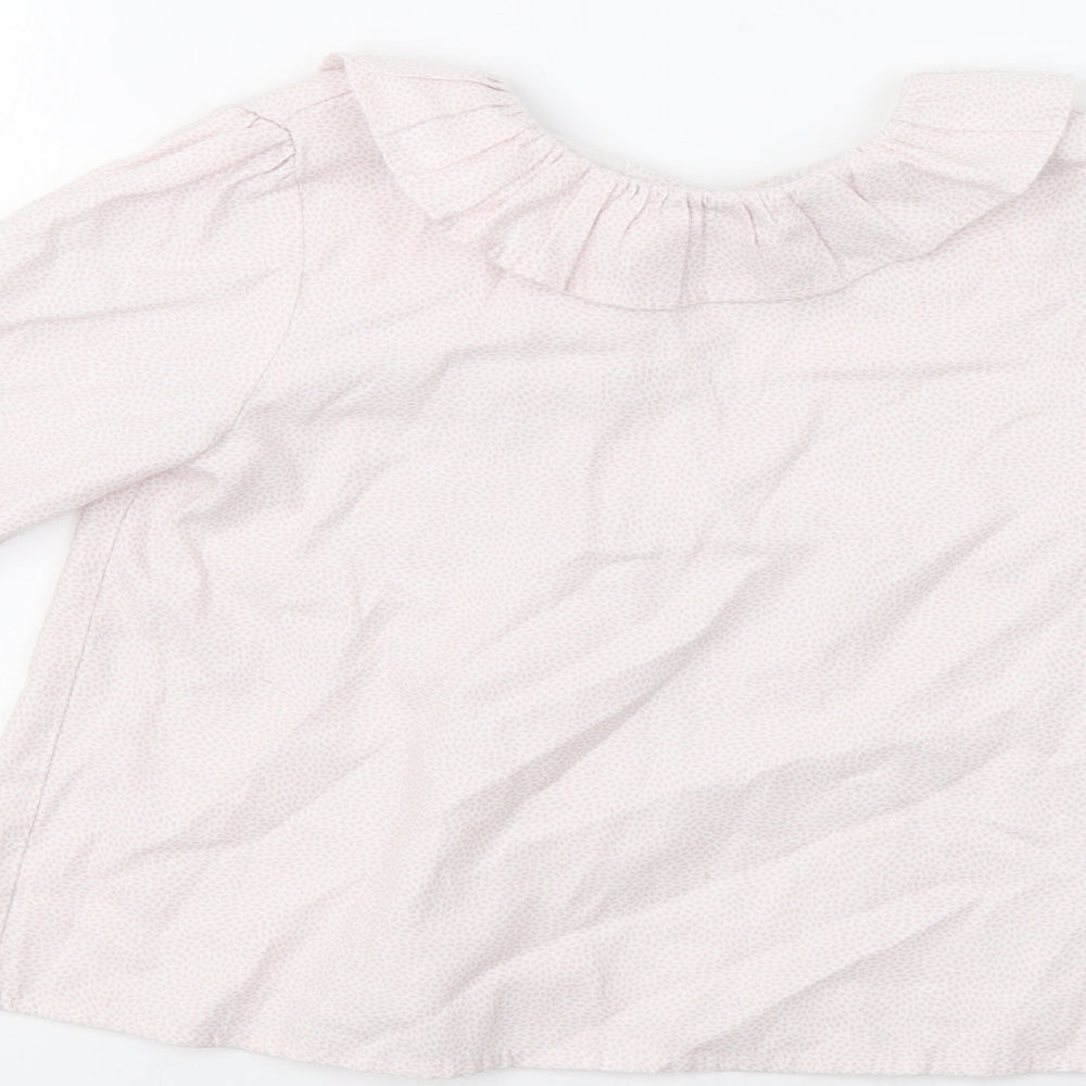 Yoedu Girls Pink Animal Print Basic Button-Up Size 5 Years