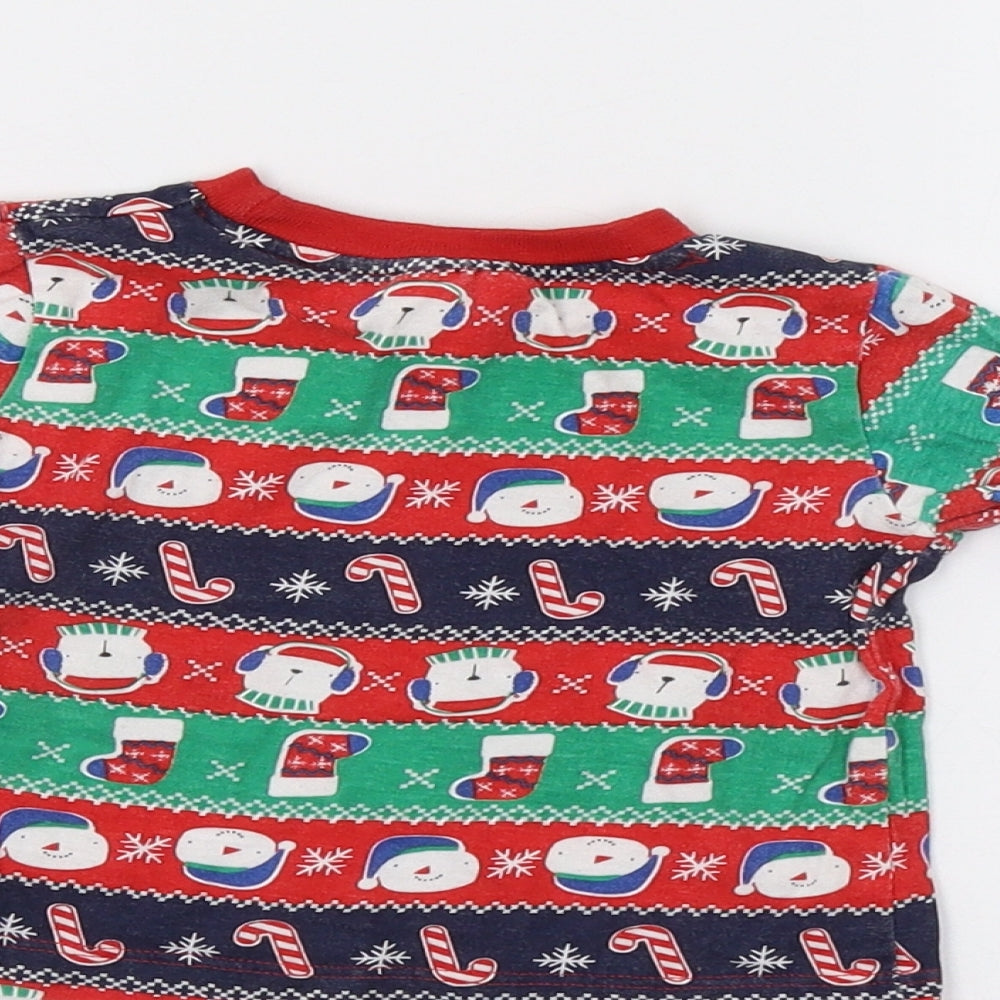 Baby Pyjamas Baby Red Fair Isle Pyjama Top Size 6-9 Months - Christmas Top
