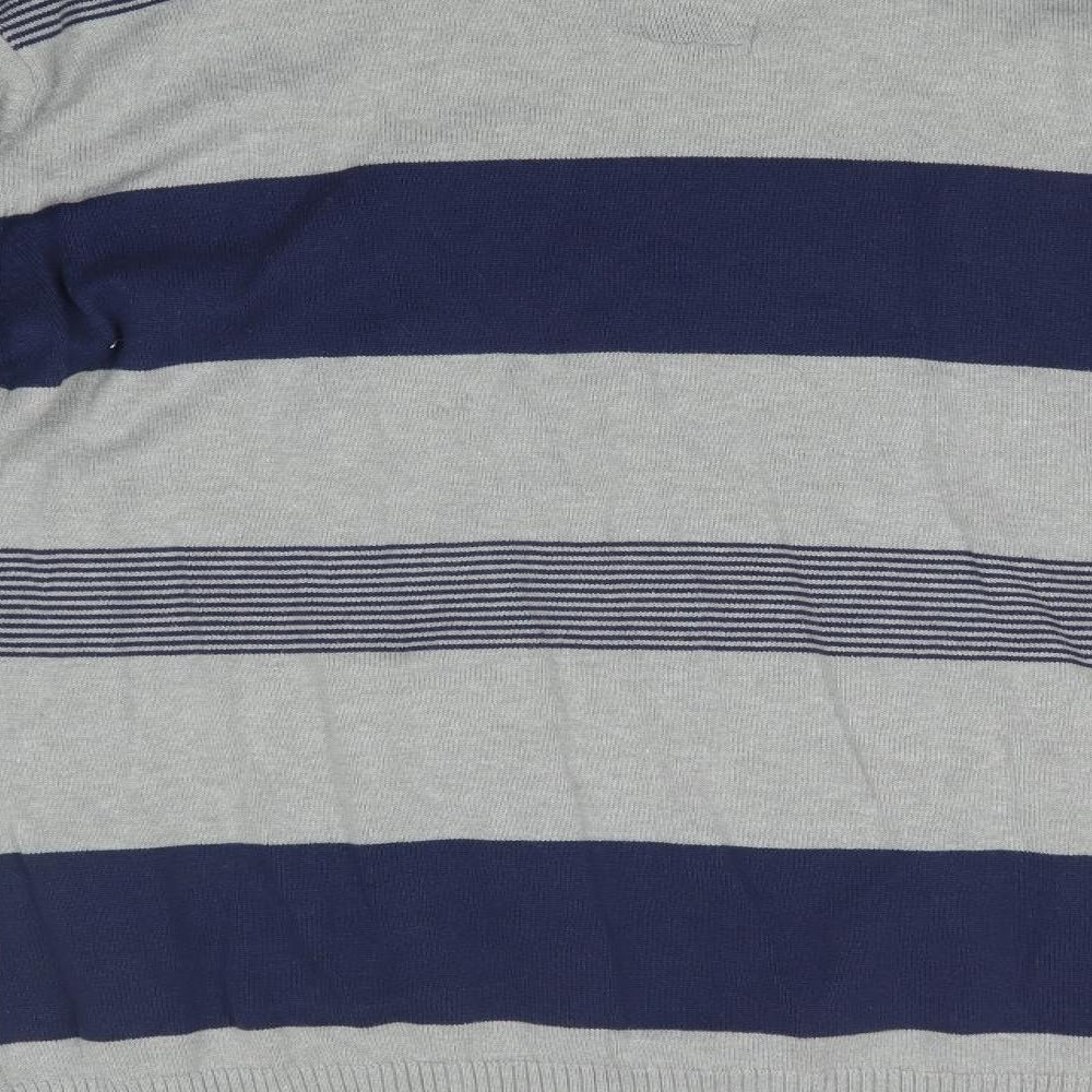 Loyalty & Faith Mens Multicoloured Striped Pullover Jumper Size L