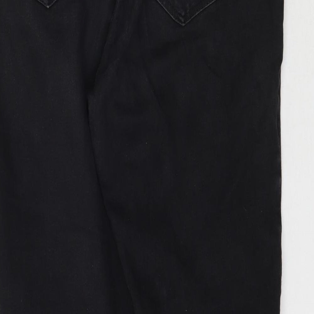 Preworn Womens Black Denim Skinny Jeans Size M L28 in
