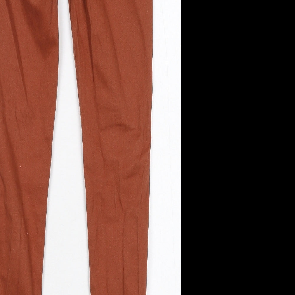 TU Womens Brown Denim Jegging Jeans Size 8 L29 in