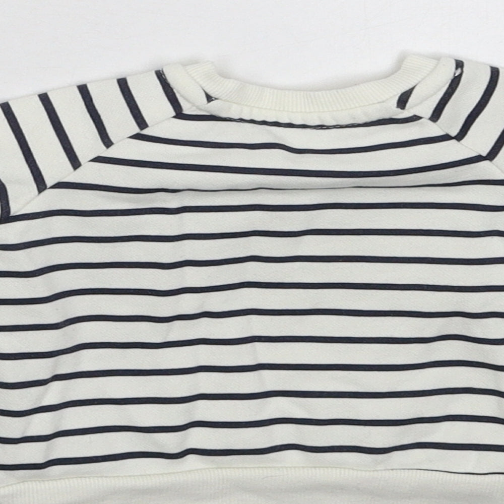 Primark Baby White Striped Pullover Jumper Size 3-6 Months