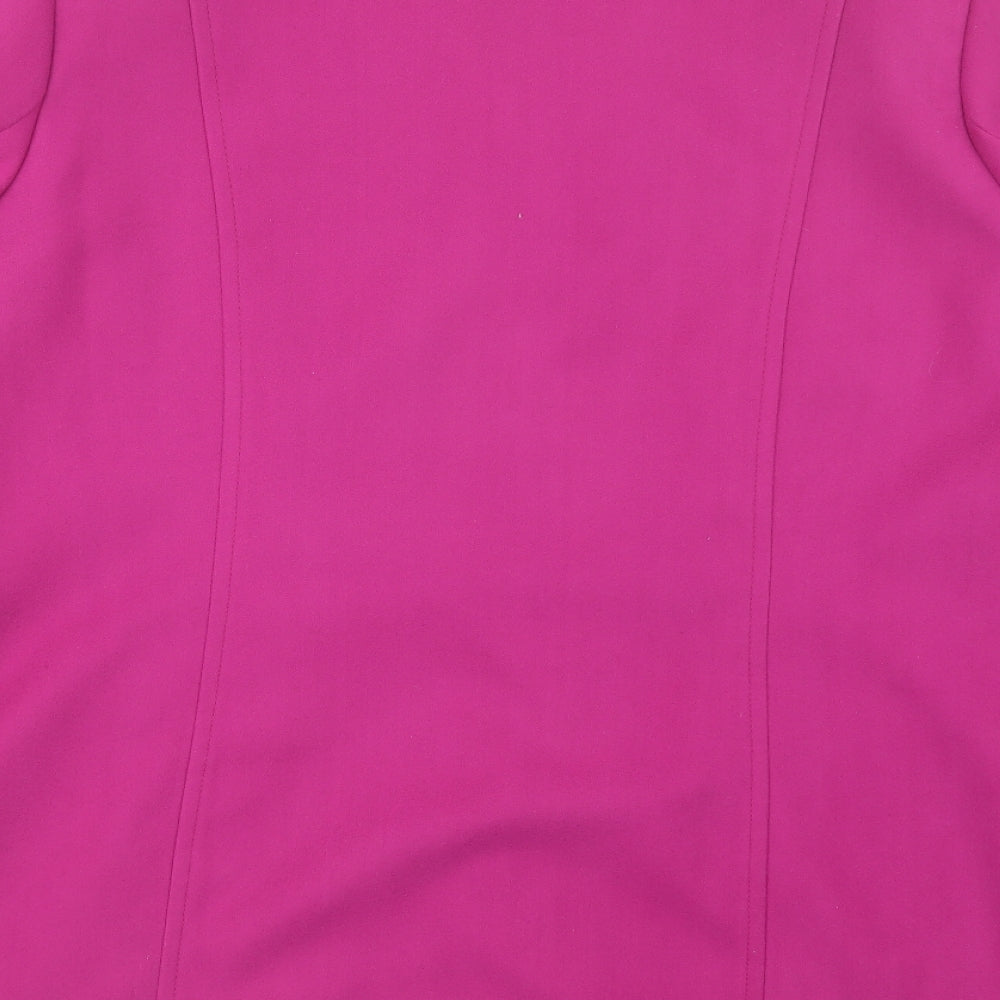 Wardrobe Essentials Womens Purple Pea Coat Coat Size 14