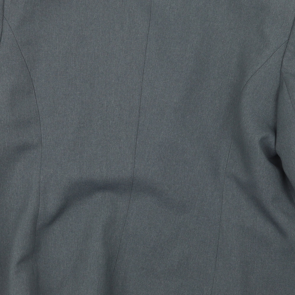 EWM Womens Grey Jacket Blazer Size 16