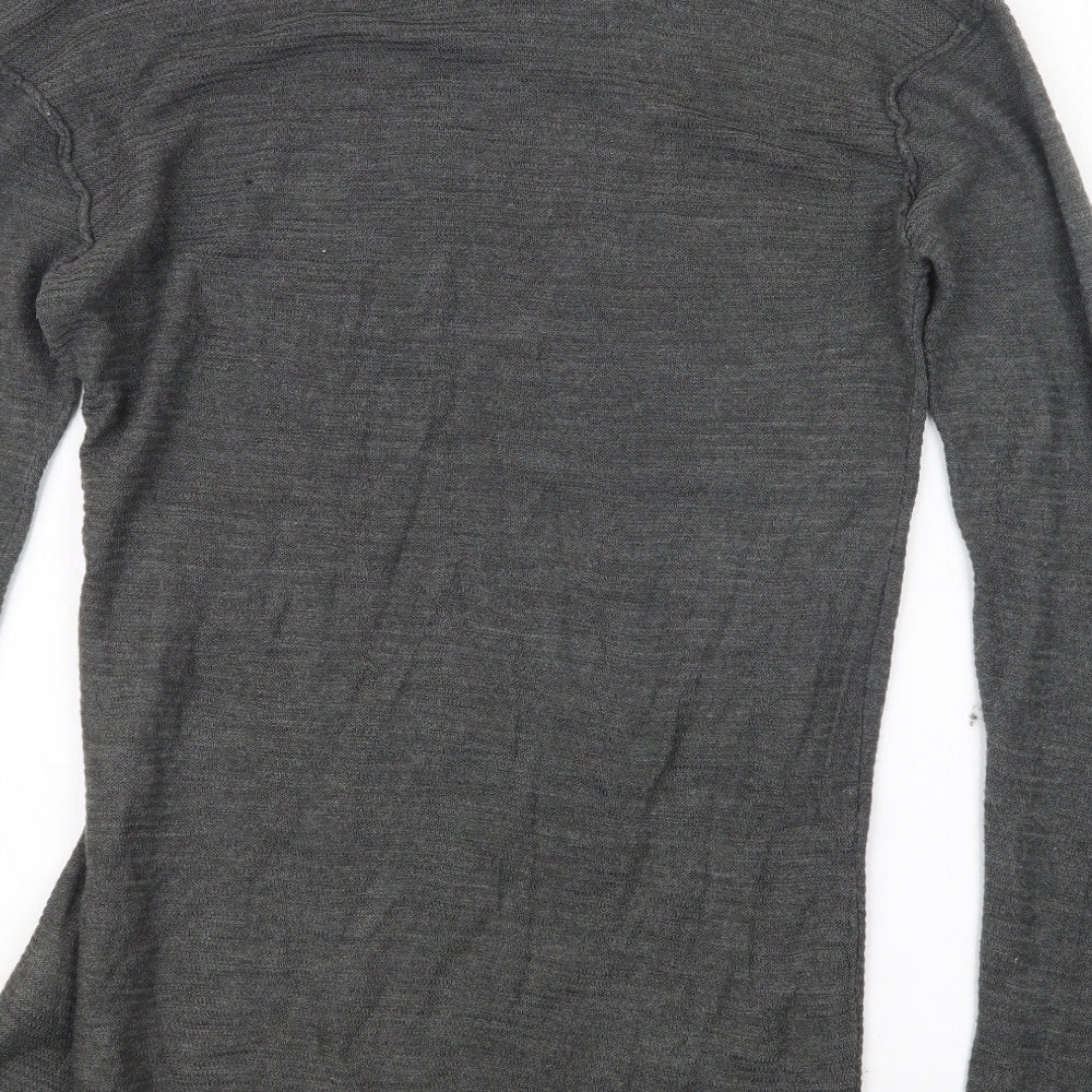 H&M Womens Grey Knit Pullover Jumper Size XS