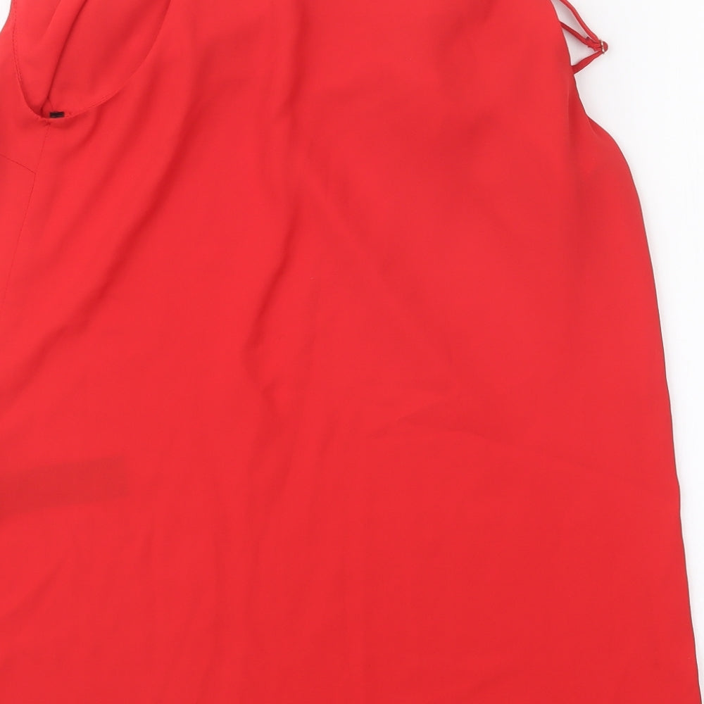 Dorothy Perkins Womens Red Basic Blouse Size 10