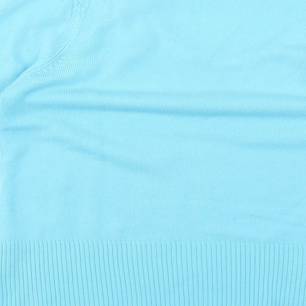 alexara Womens Blue Pullover Jumper Size S