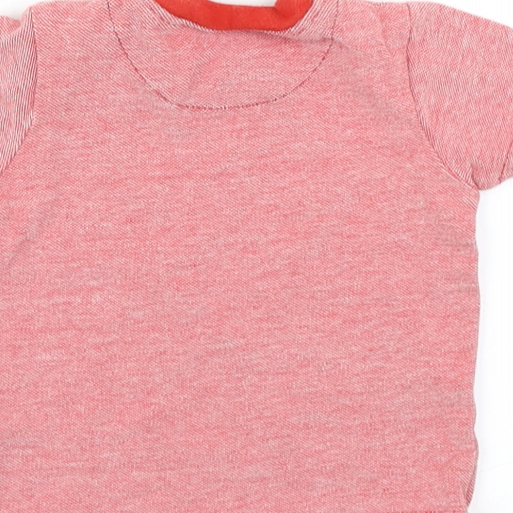 George Boys Red Basic T-Shirt Size 0-3 Months