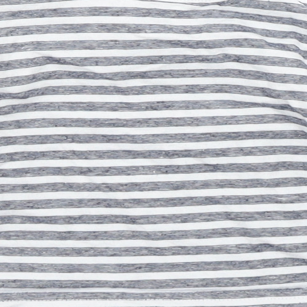 TU Boys Blue Striped Basic T-Shirt Size 0-3 Months