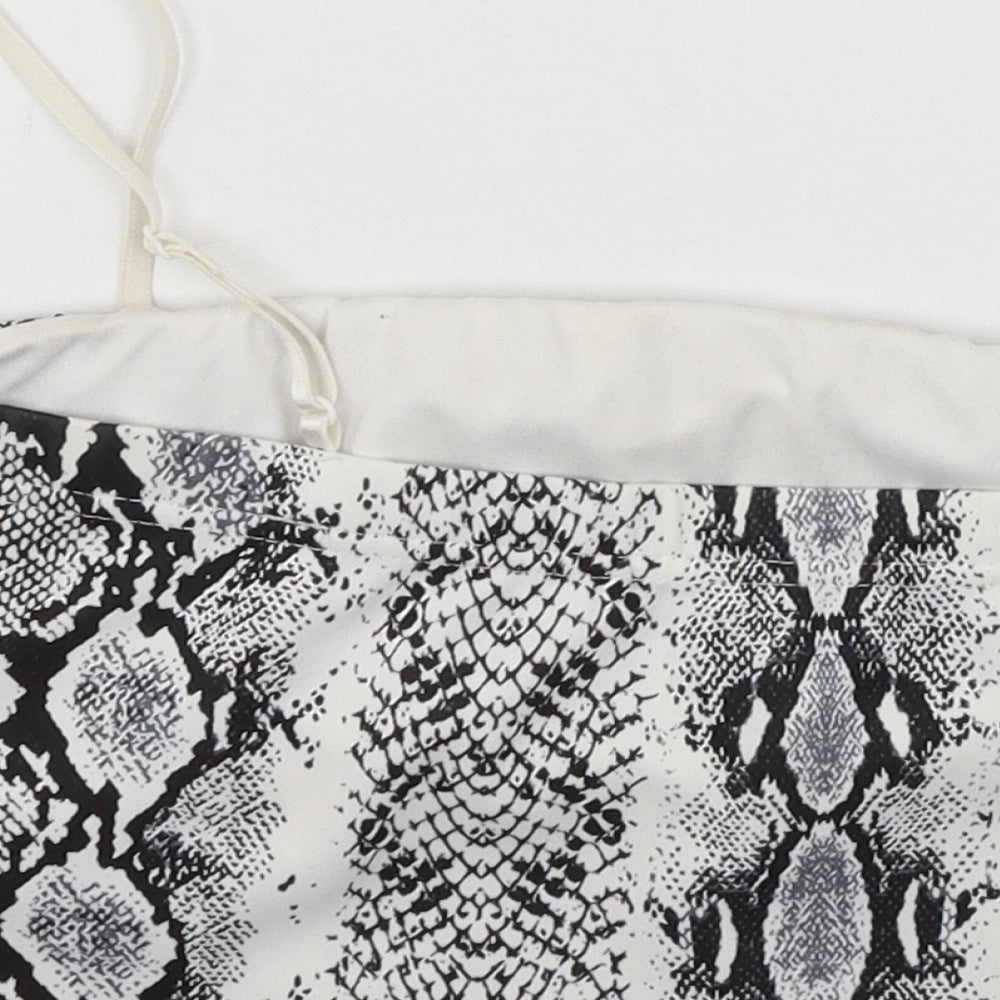 Cameo Rose Womens White Animal Print Basic Tank Size 12