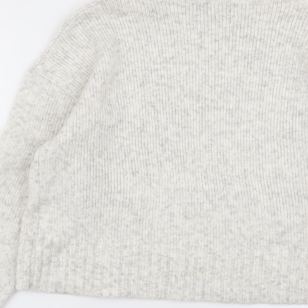 New Look Womens Grey Pullover Jumper Size S