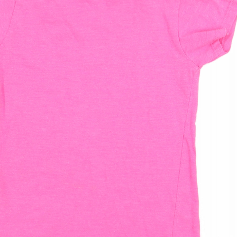 evie Girls Pink Basic T-Shirt Size 5 Years