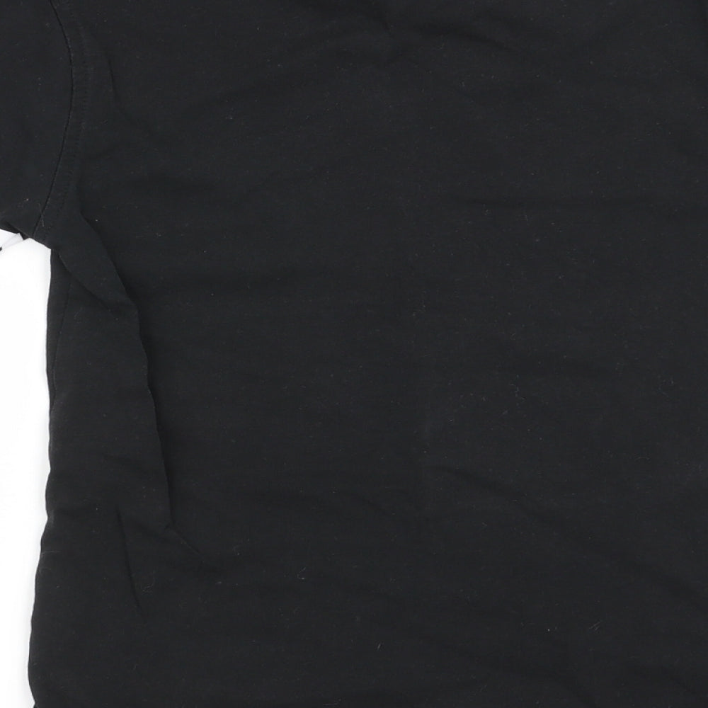 Asda George Boys Black Basic T-Shirt Size 5-6 Years