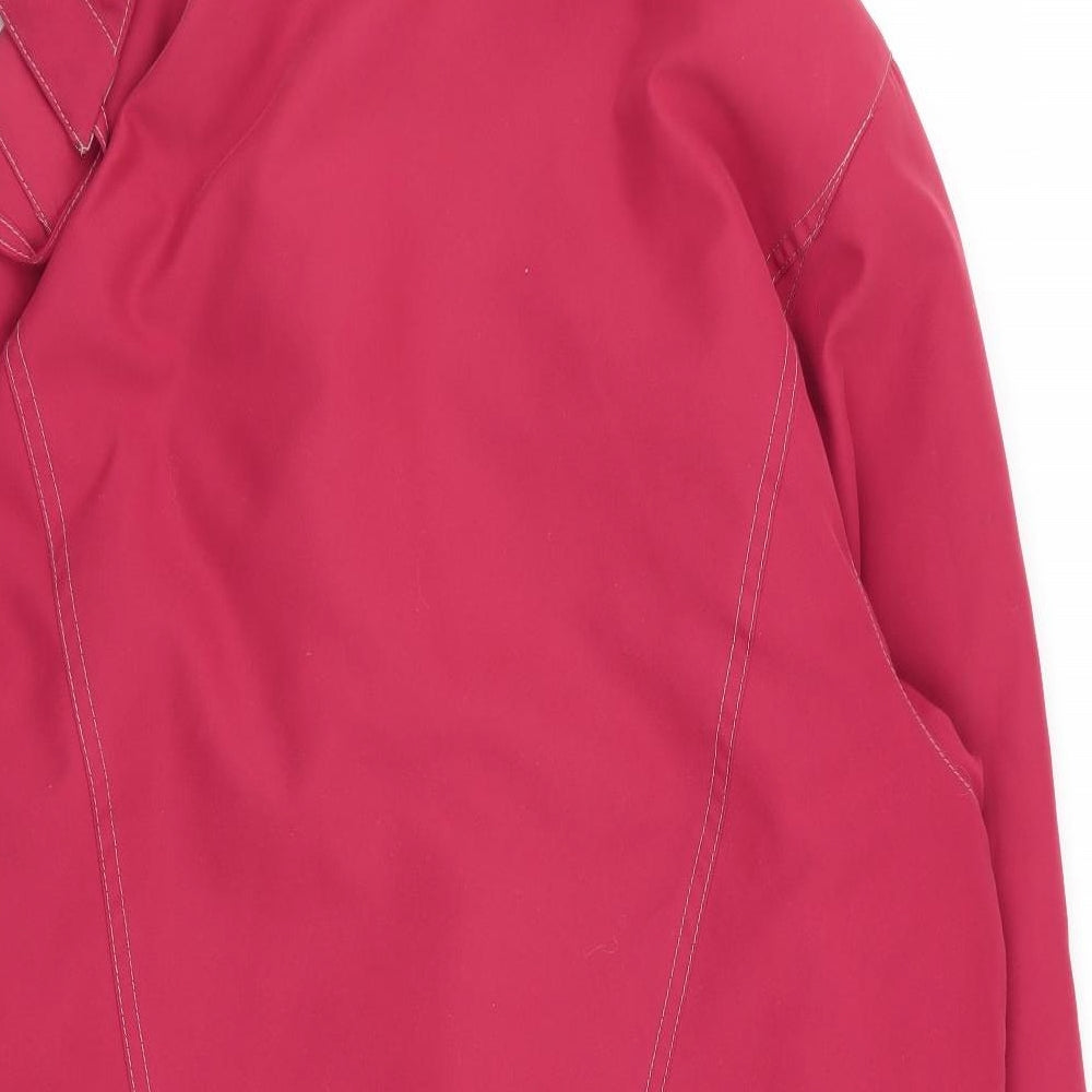 telemac Mens Red Overcoat Coat Size S