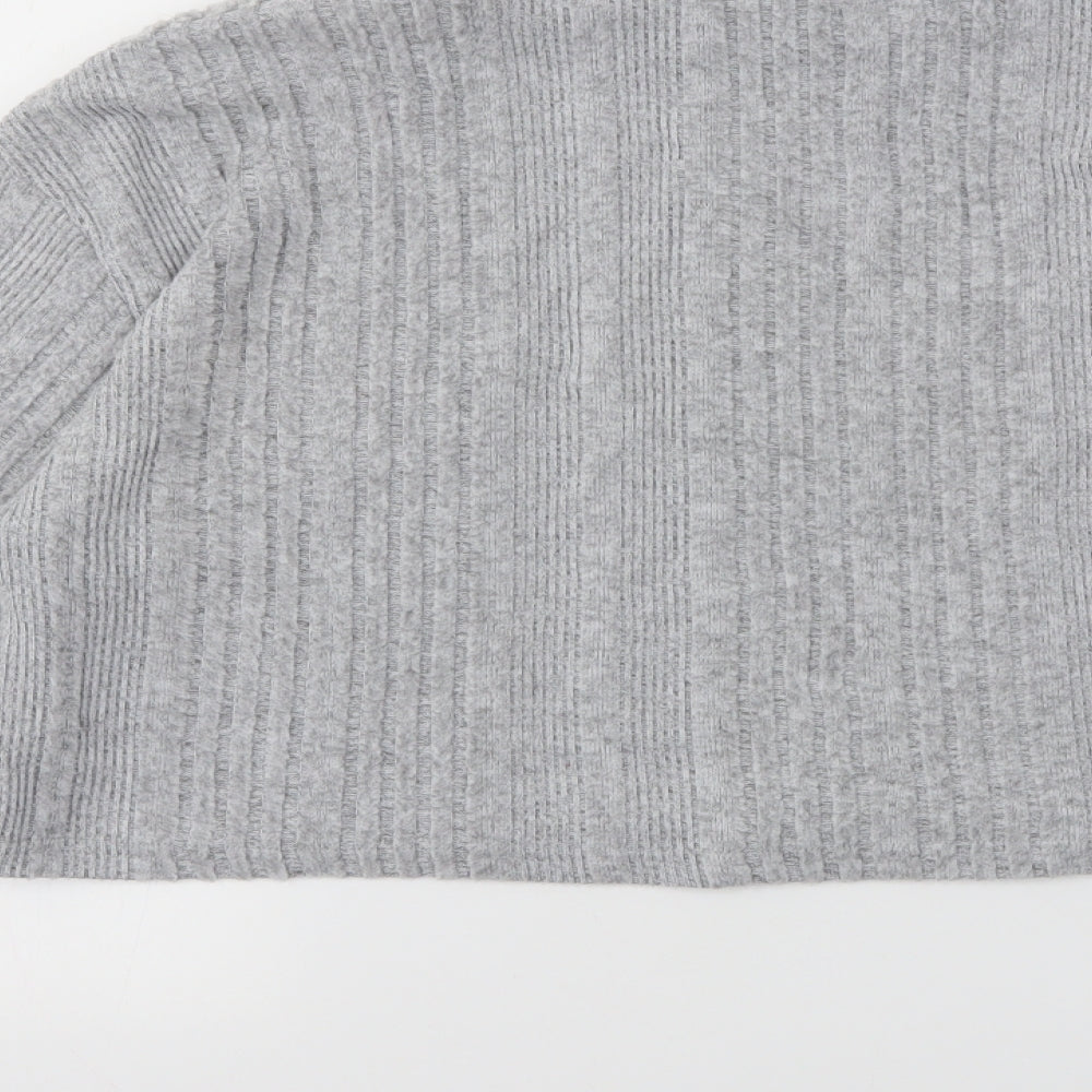 SheIn Womens Grey Pullover Jumper Size L