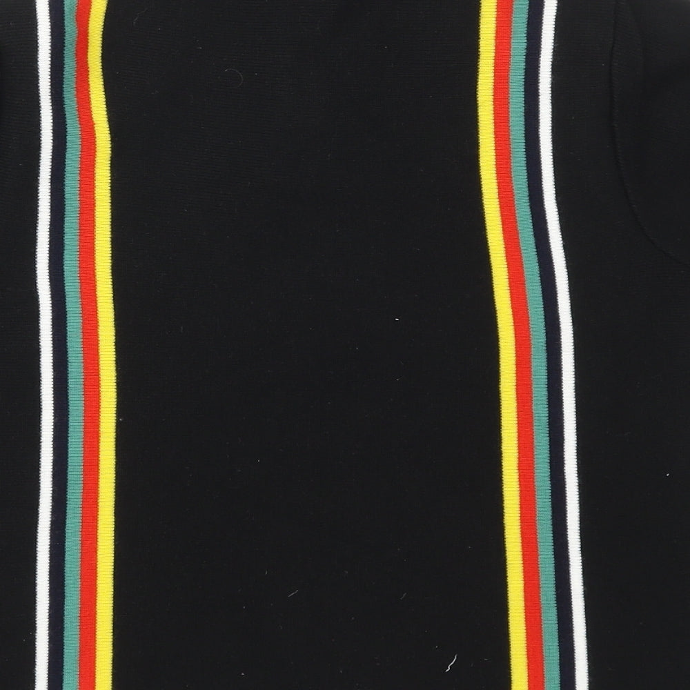 DOOPERATIVE Womens Multicoloured Striped Full Zip Jumper Size M