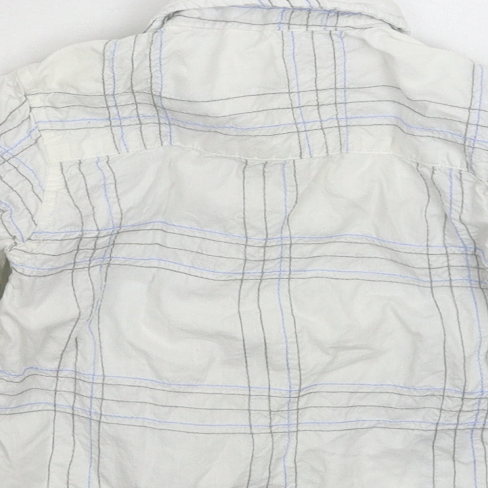 Earlydays Baby White Check Basic Button-Up Size 9-12 Months
