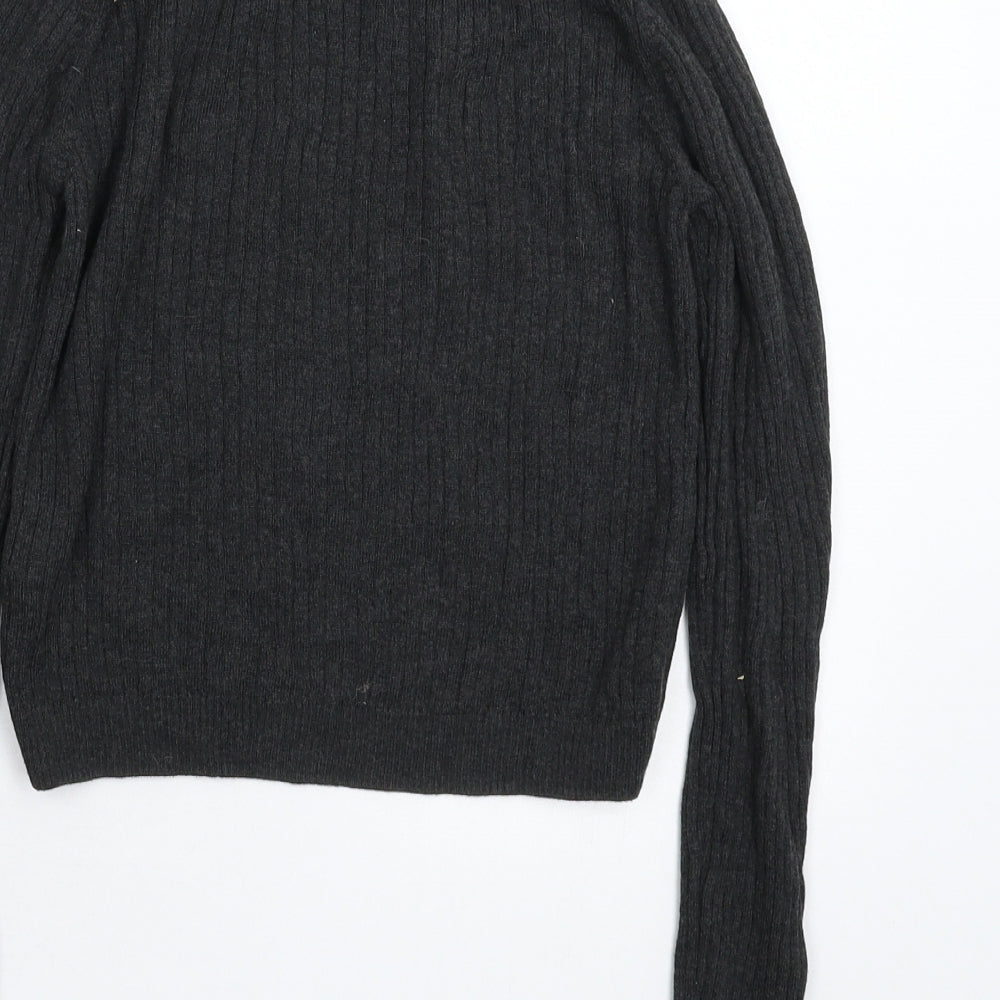 Topshop Womens Grey Knit Pullover Jumper Size 10