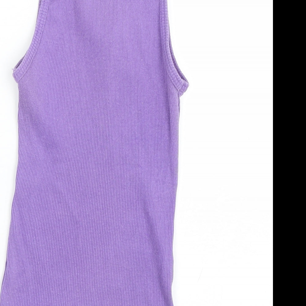 Jordanna Womens Purple Basic Tank Size S