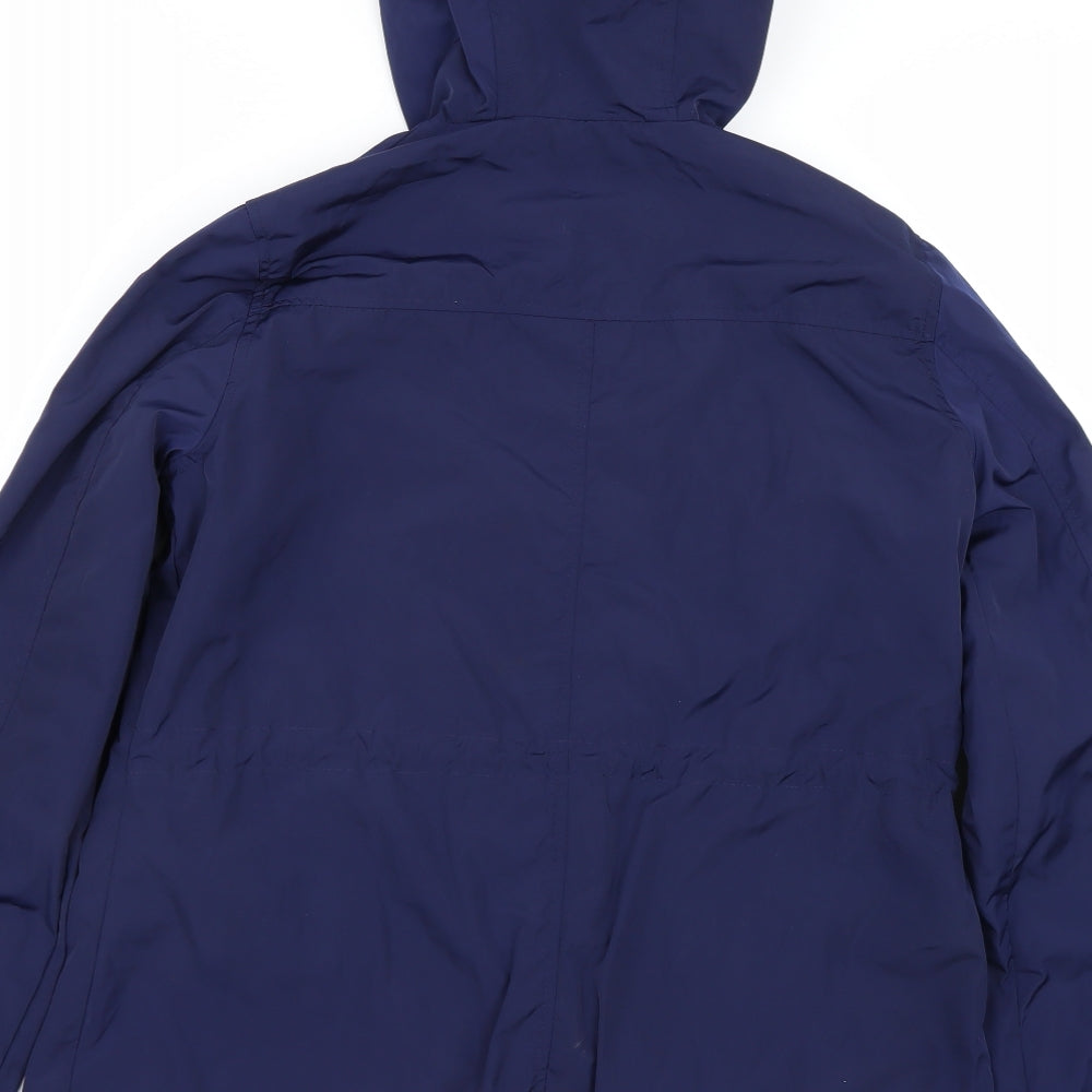 Atmosphere Womens Blue Rain Coat Coat Size 8
